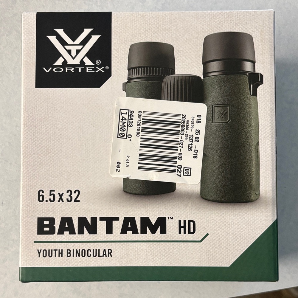 Vortex Bantam HD 6.5x32 Youth Binocular - Olive Green